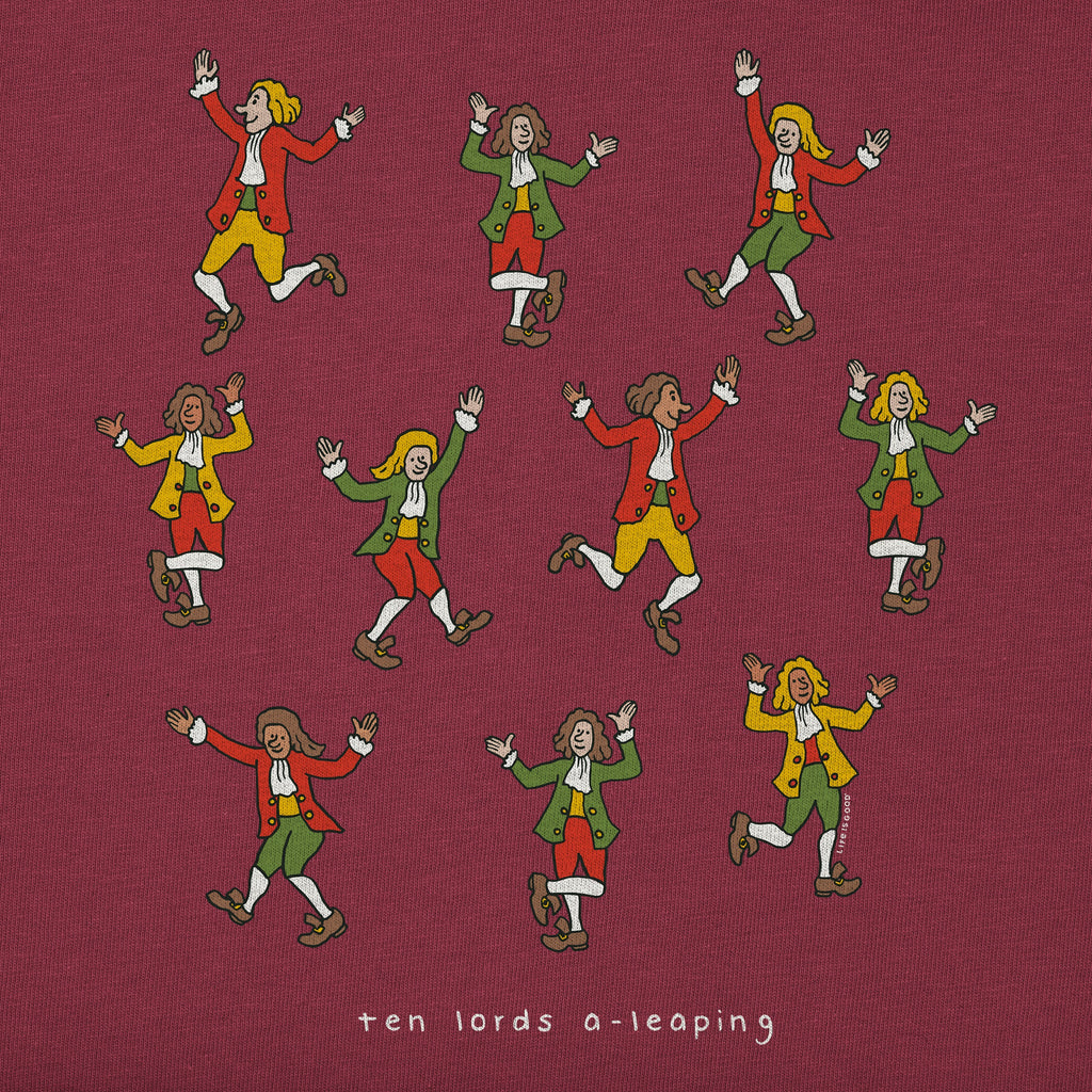 Women's Ten Lords A Leaping Short Sleeve Crusher Tee product image 2
