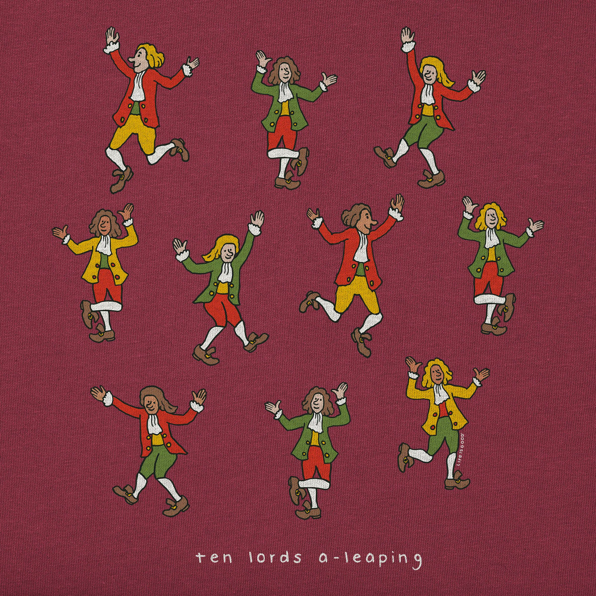 Women's Ten Lords A Leaping Long Sleeve Crusher Tee product image 2