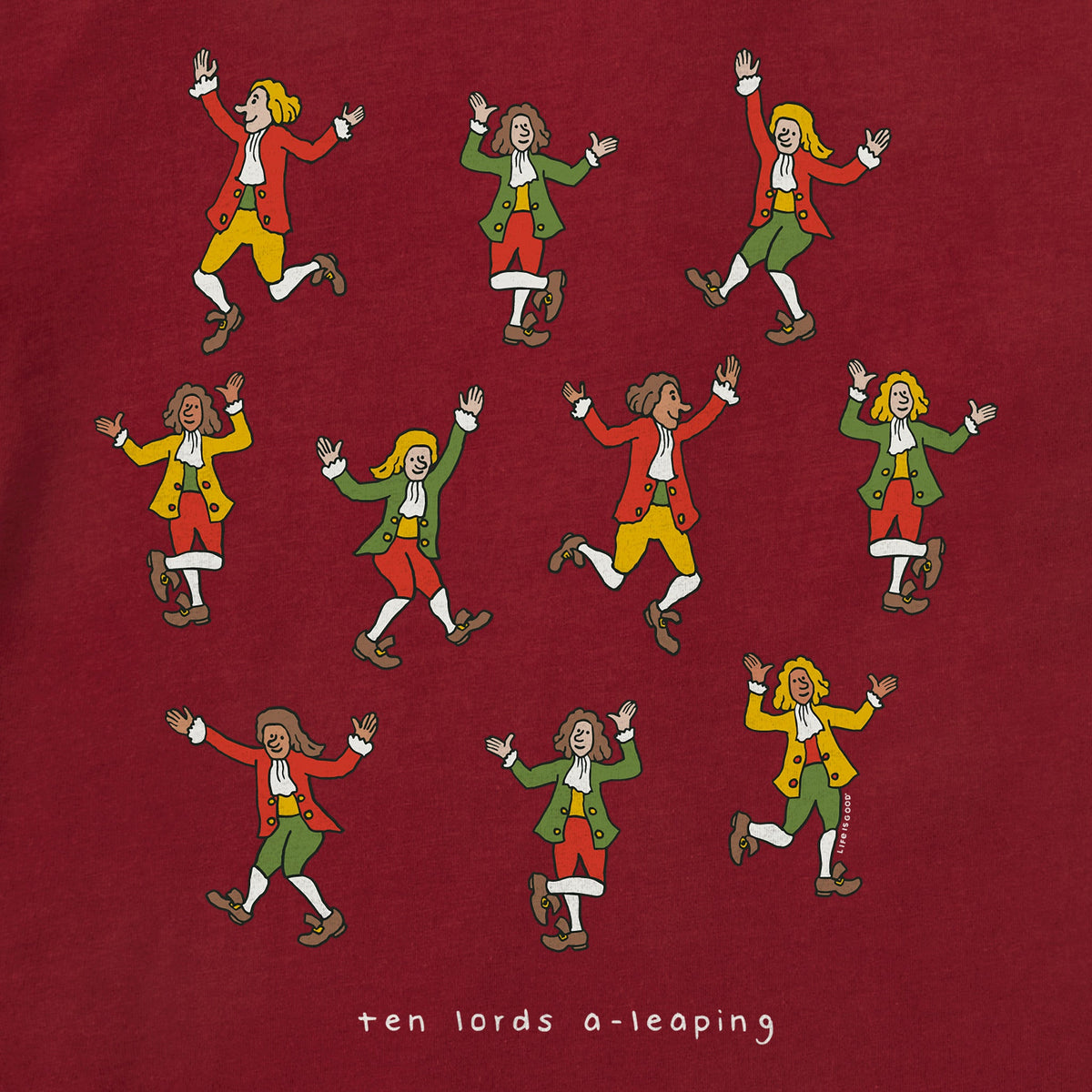 Toddler Ten Lords A Leaping Short Sleeve Crusher Tee product image 4
