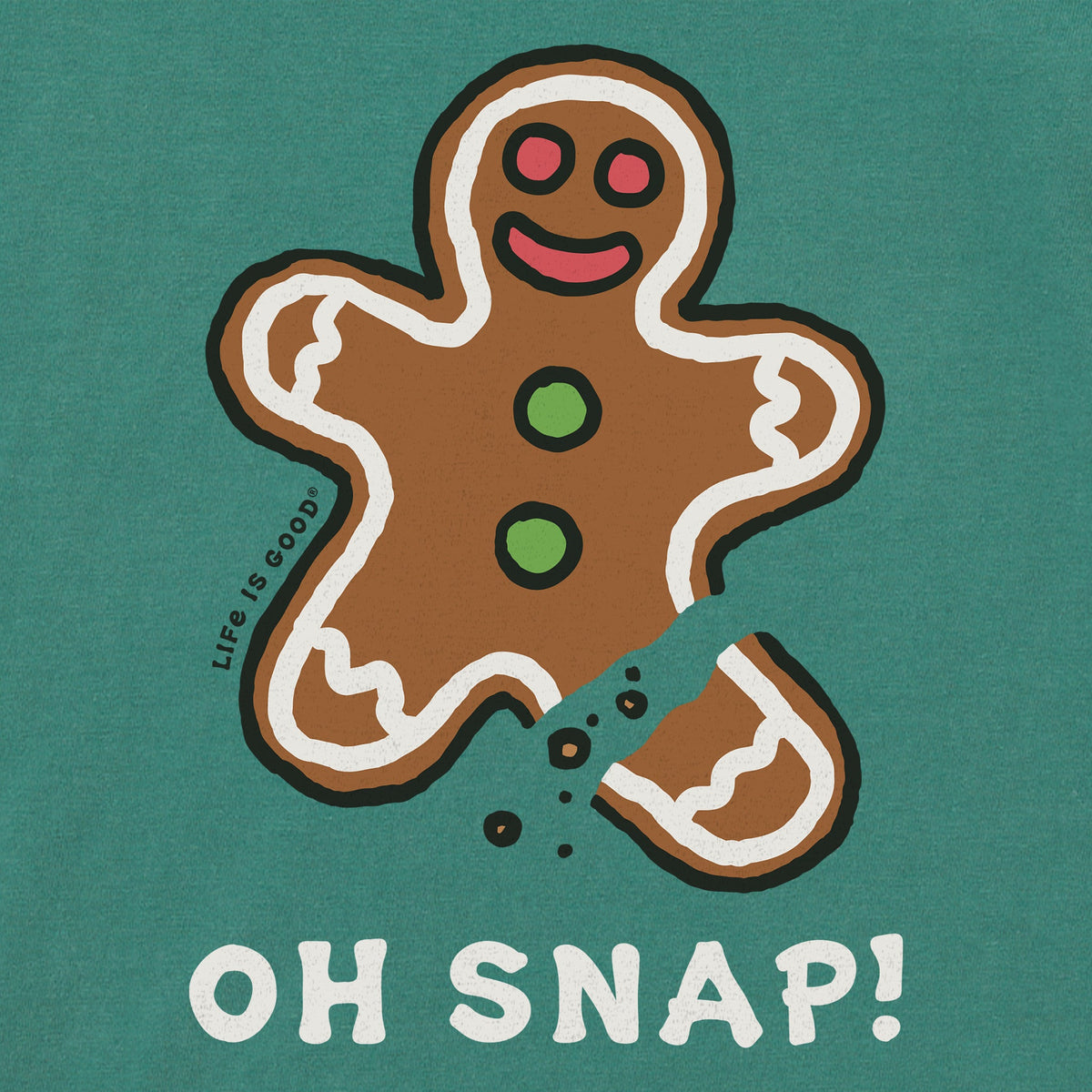 Women's Oh Snap Gingerbread Short Sleeve Crusher Tee product image 2