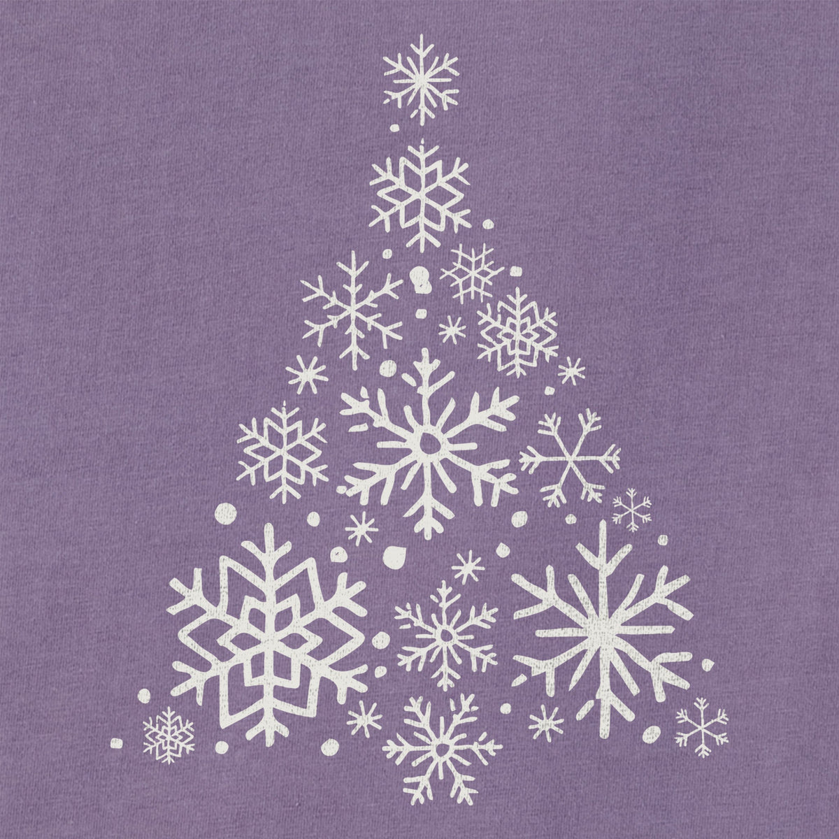 Women's Snowflake Tree Long Sleeve Crusher Vee product image 2
