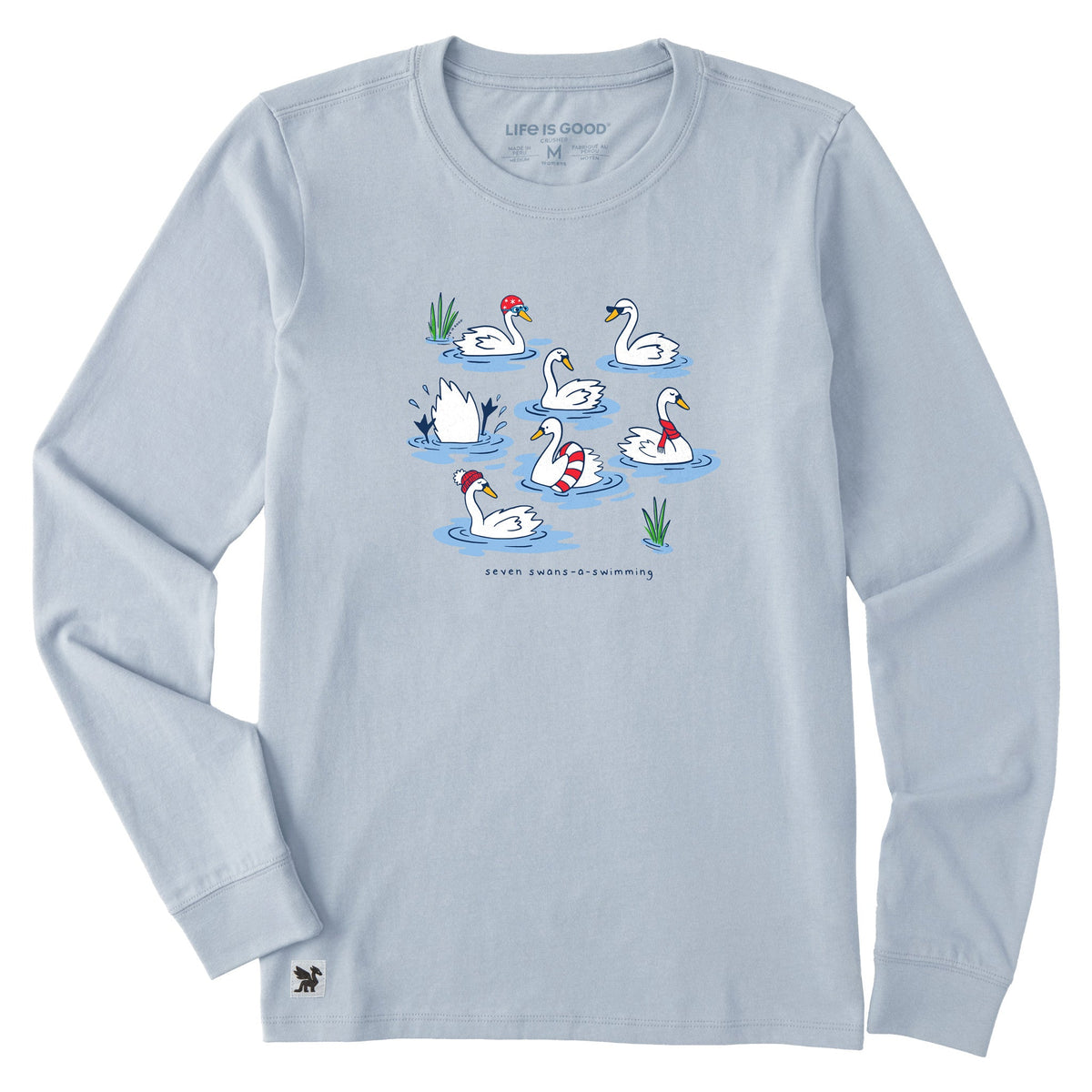 Women's Seven Swans Long Sleeve Crusher Tee product image 1