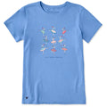 Women's Nine Ladies Dancing Short Sleeve Crusher Tee