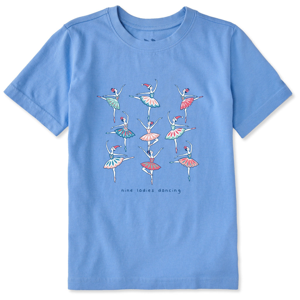 Kids Nine Ladies Dancing Short Sleeve Crusher Tee