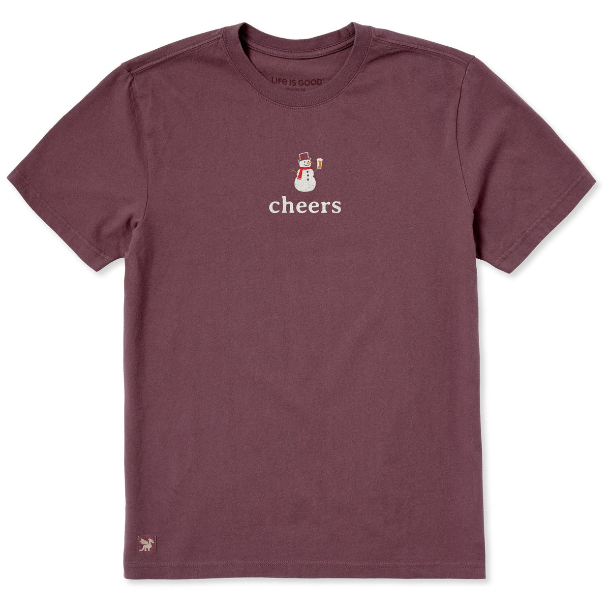 Men's Snowman Beer Cheers Short Sleeve Crusher Tee