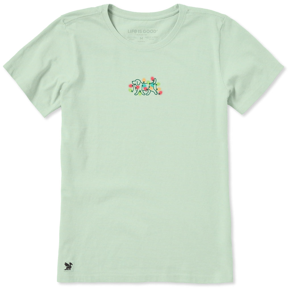 Women's Dog Christmas Bulbs Short Sleeve Crusher Tee product image 1