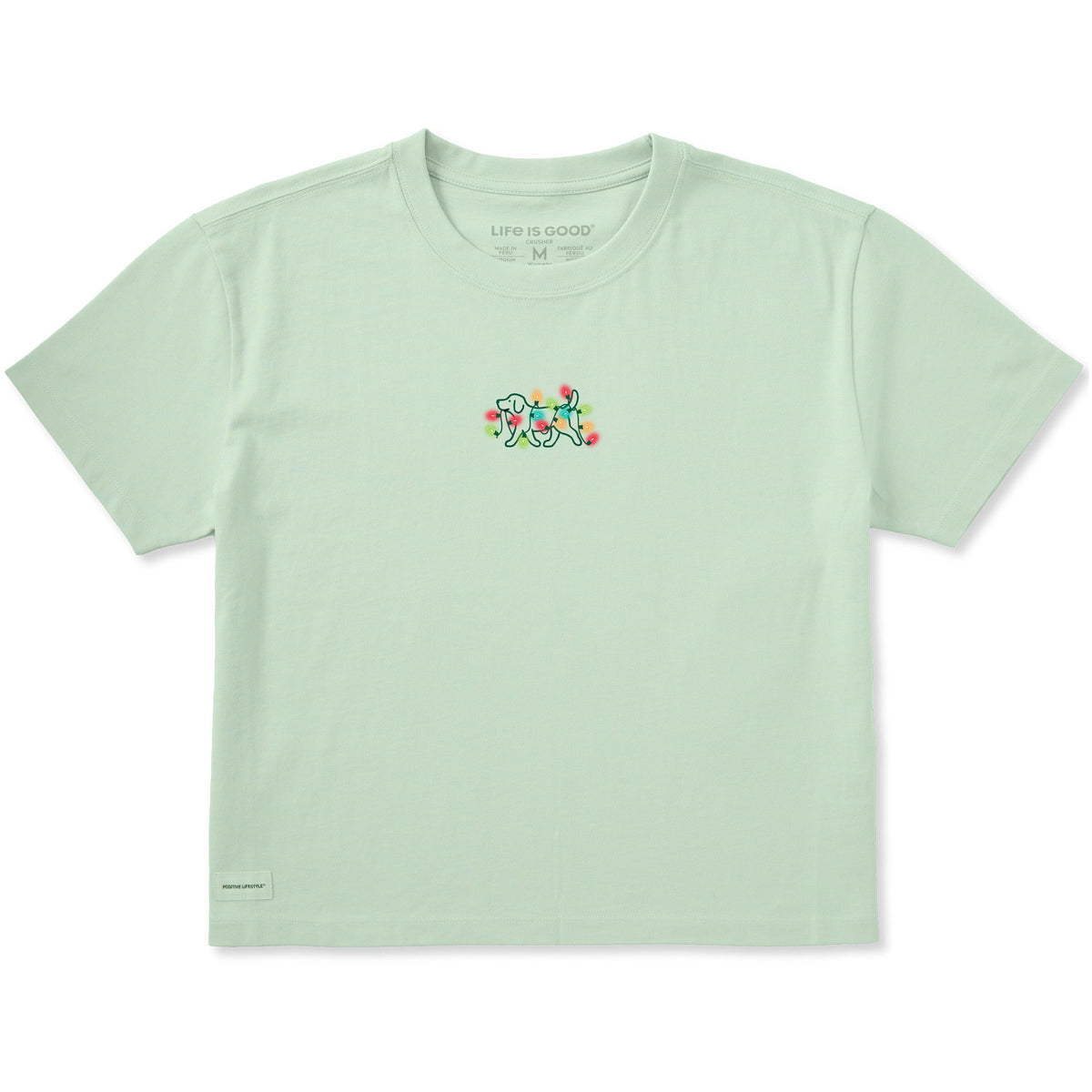 Women's Dog Christmas Bulbs Short Sleeve Crusher Boxy Tee product image 1