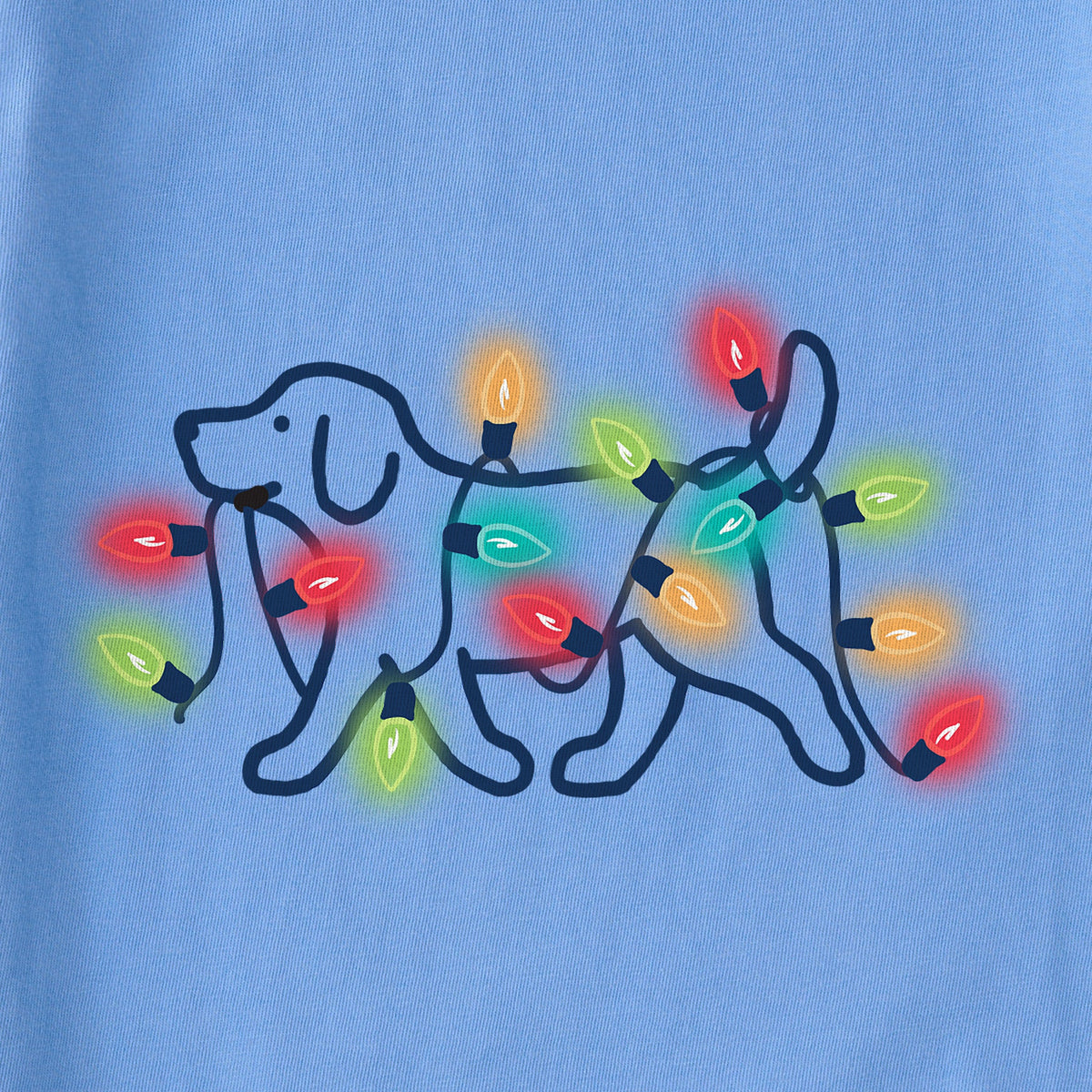 Women's Dog Christmas Bulbs Long Sleeve Crusher Tee product image 2
