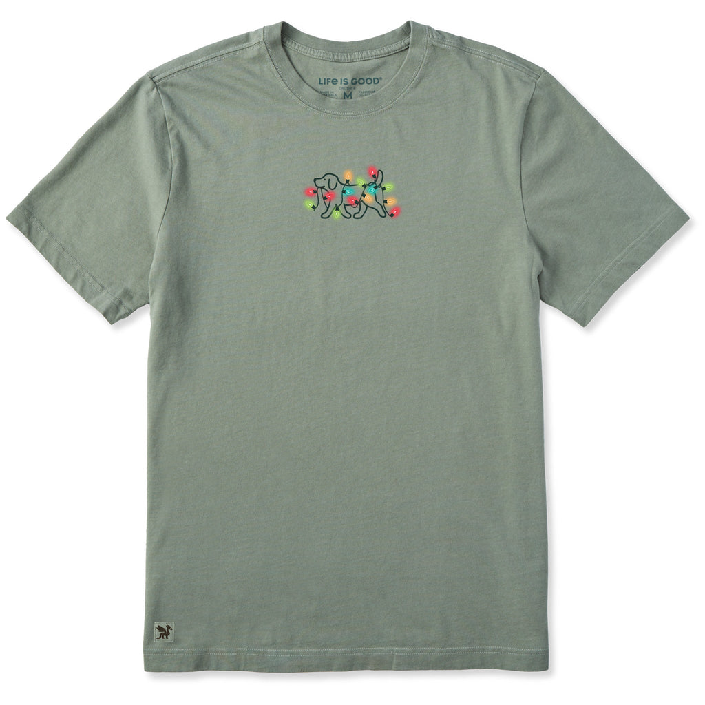 Men's Dog Christmas Bulbs Short Sleeve Crusher Tee product image 1