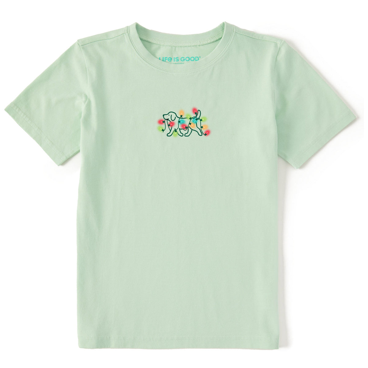 Kids Dog Christmas Bulbs Short Sleeve Crusher Tee product image 1