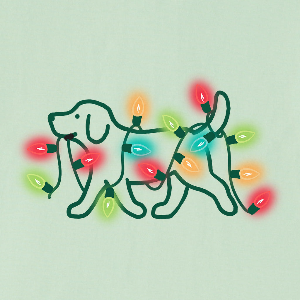 Kids Dog Christmas Bulbs Short Sleeve Crusher Tee product image 2