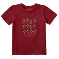 Toddler Twelve Drummers Drumming Short Sleeve Crusher Tee