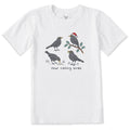 Kids Four Calling Birds Short Sleeve Crusher Tee