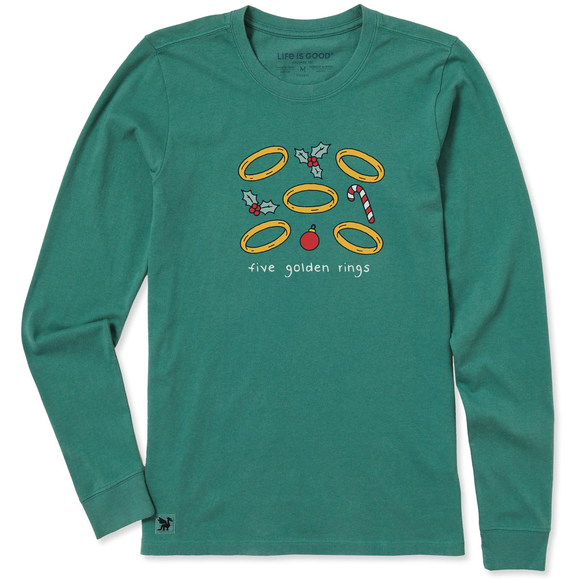 Women's Five Golden Rings Long Sleeve Crusher Tee product image 1