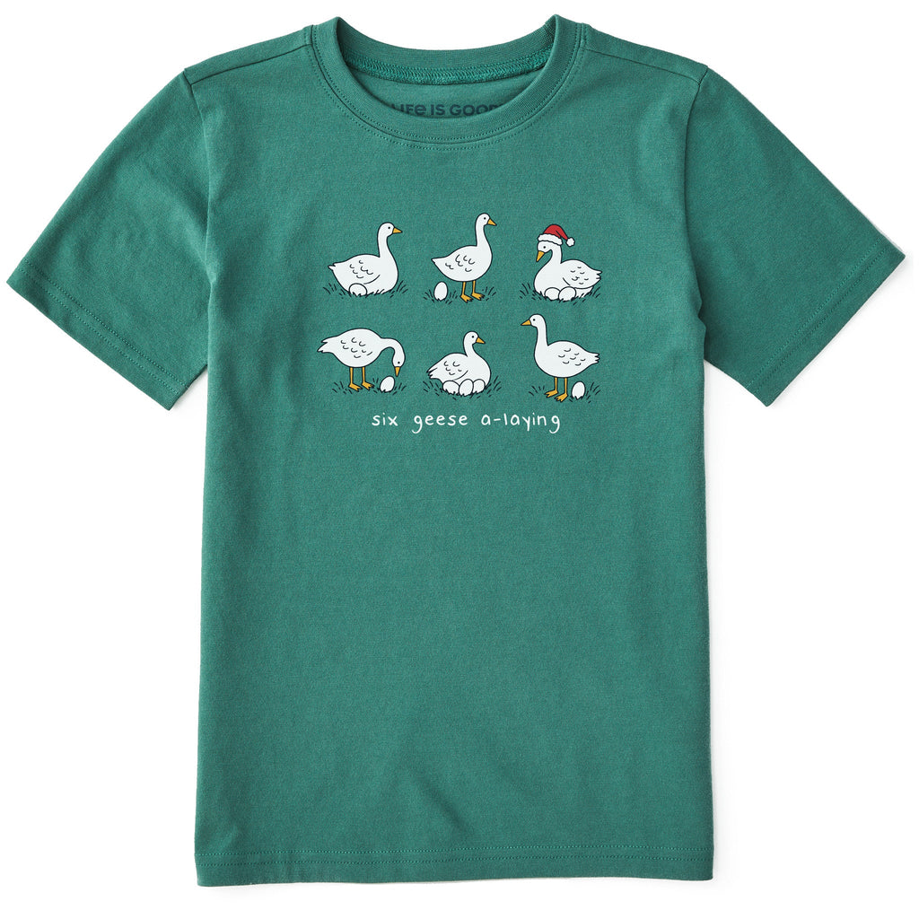 Kids Six Geese Short Sleeve Crusher Tee