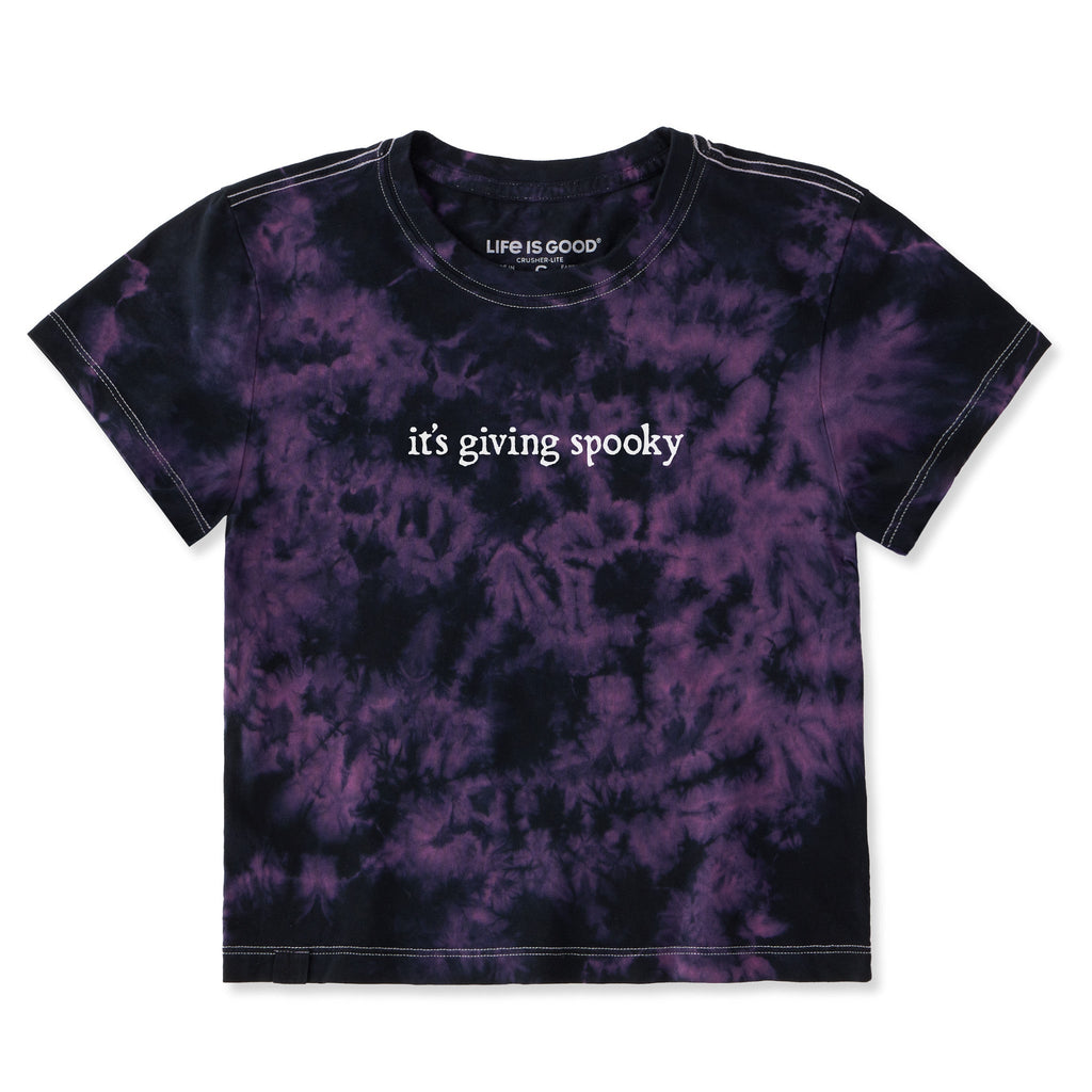 Women's It's Giving Spooky Crusher-LITE Shrunken Tie-Dye Tee product image 3