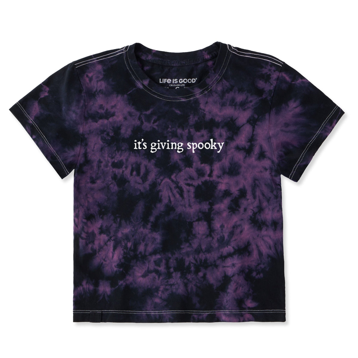 Women's It's Giving Spooky Crusher-LITE Shrunken Tie-Dye Tee product image 3