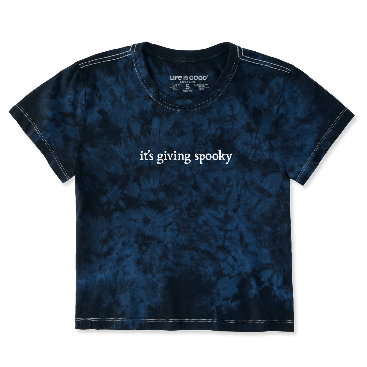 Women's It's Giving Spooky Crusher-LITE Shrunken Tie-Dye Tee product image 5